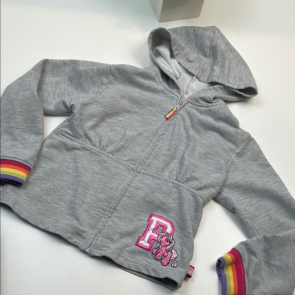 Vintage 2003 My Little Pony grey jacket